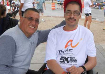 Picture of two participants from 2013 Walk/Run for respect